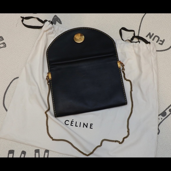 Classic Celine Calfskin CLUTCH with extra add on Chain - Picture 3 of 6